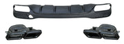 REAR DIFFUSER WITH EXHAUST TIPS for MERCEDES BENZ GLS X166 AMG PACKAGE 2015 - 2019