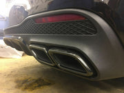 REAR DIFFUSER WITH EXHAUST TIPS for MERCEDES BENZ GLS X166 AMG PACKAGE 2015 - 2019