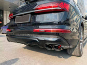 REAR DIFFUSER WITH EXHAUST TIPS for AUDI Q7 4M FACELIFT 2019 - 2024 | SQ7 STYLE