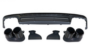 REAR DIFFUSER WITH EXHAUST TIPS for AUDI A6 C8 SALOON 2018 - 2023 | S6 STYLE