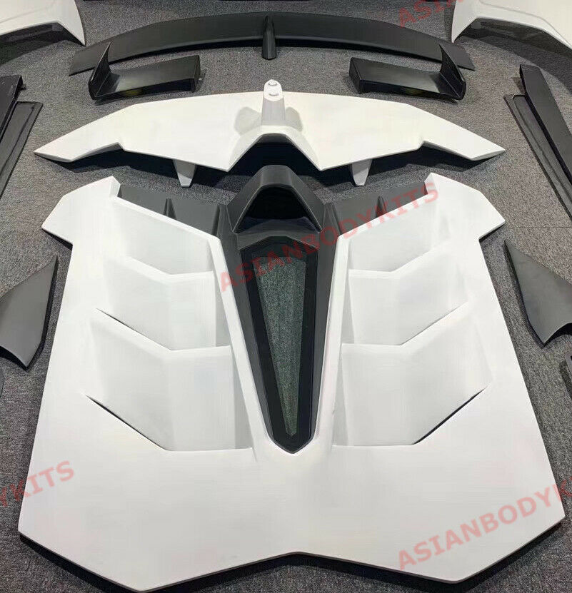 CONVERSION LAMBORGHINI AVENTADOR SVJ REAR ENGINE COVER REAR DECKLID WING SPOILER for LAMBORGHINI AVENTADOR LP700 2011 - 2015