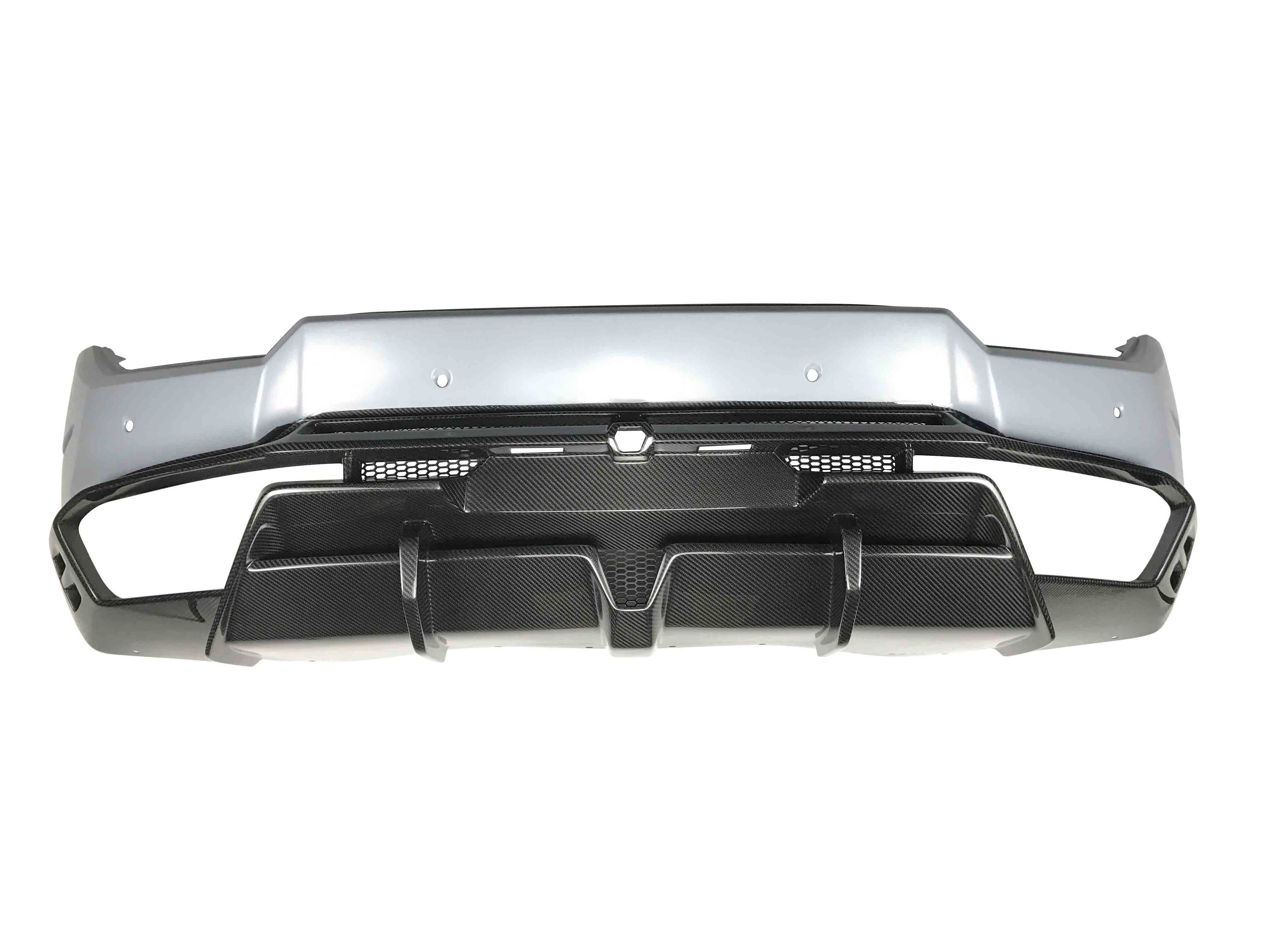DRY CARBON FIBER REAR BUMPER for LAMBORGHINI HURACAN LP580 2016-19