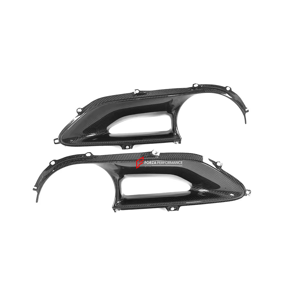 DRY CARBON FIBER TAIL LIGHT COVERS for FERRARI 488 GTB 2015 - 2019 | SC STYLE