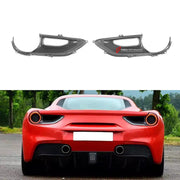 DRY CARBON FIBER TAIL LIGHT COVERS for FERRARI 488 GTB 2015 - 2019 | SC STYLE