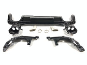REAR DIFFUSER WITH EXHAUST TIPS for AUDI A4 B9 2020 - 2021 | RS4 STYLE