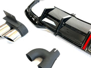 REAR DIFFUSER WITH EXHAUST TIPS for AUDI A5 2020 - 2022 | RS5 STYLE