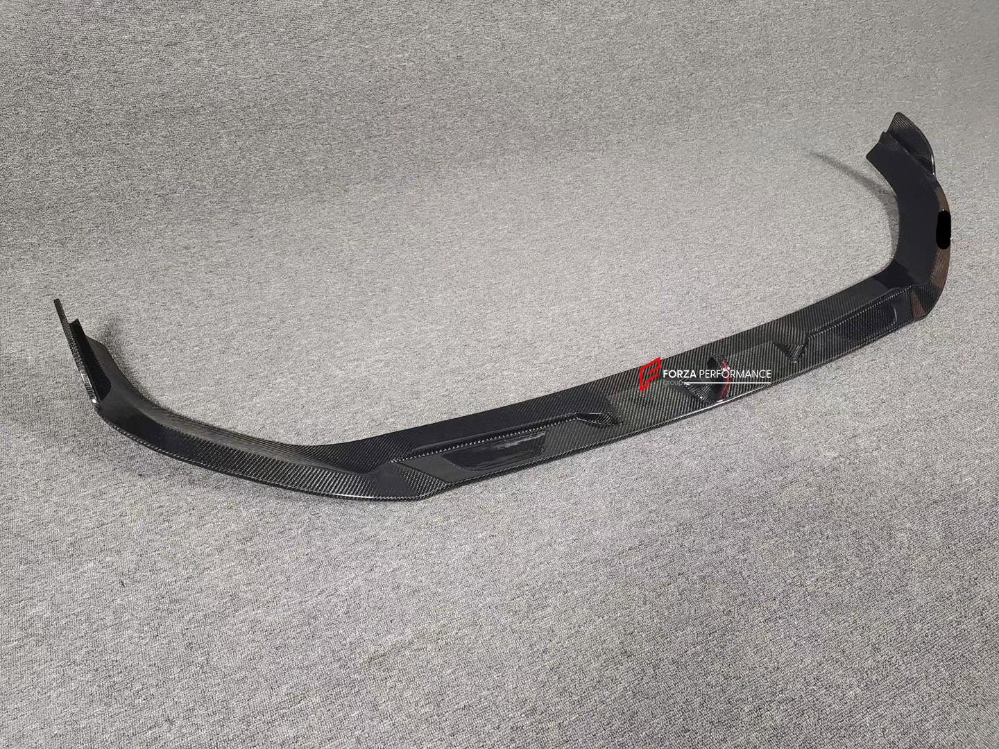 GLOSSY BLACK FRONT GRILLE and DRY CARBON FRONT LIP for AUDI Q7 4M FACELIFT 2019 - 2024 | RSQ7 STYLE