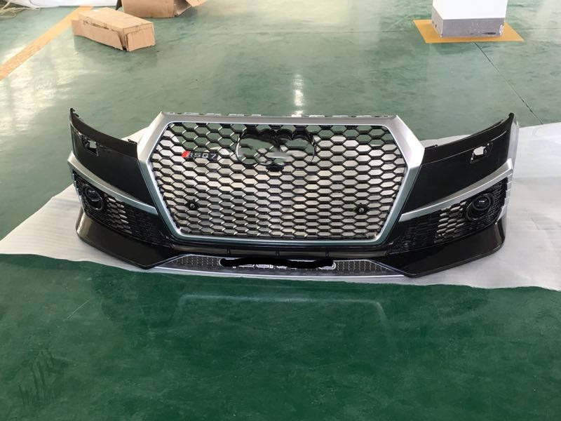 Buy Now FRONT BUMPER WITH GRILLE for AUDI Q7 4M 2015 - 2019 | RSQ7 STYLE and upgrade car parts from SIR Tuning at the Best Price. Headlights, Tail lights, Bodykits, Navigations, body kit and more - Fast & Free Shipping within Europe, US & Worldwide.