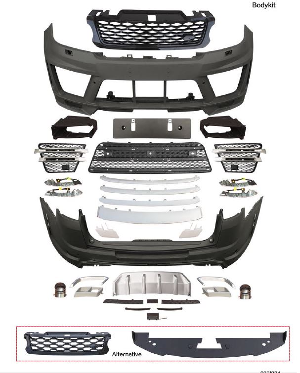 LM BODY KIT FOR LAND ROVER RANGE ROVER SPORT MODEL 2014 - 2017 L494
