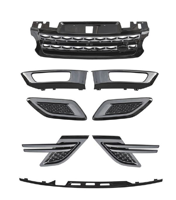 SUPER BLACK VERSION BODY KIT FOR LAND ROVER RANGE ROVER SPORT MODEL 2014 - 2017