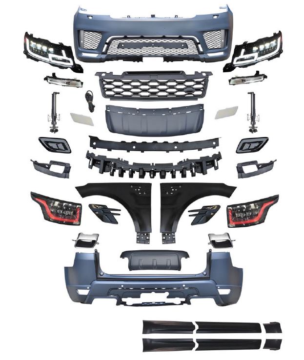 CONVERSION BODY KIT for LAND ROVER RANGE ROVER SPORT L494 2014 - 2017 to L494 FACELIFT 2017 - 2022