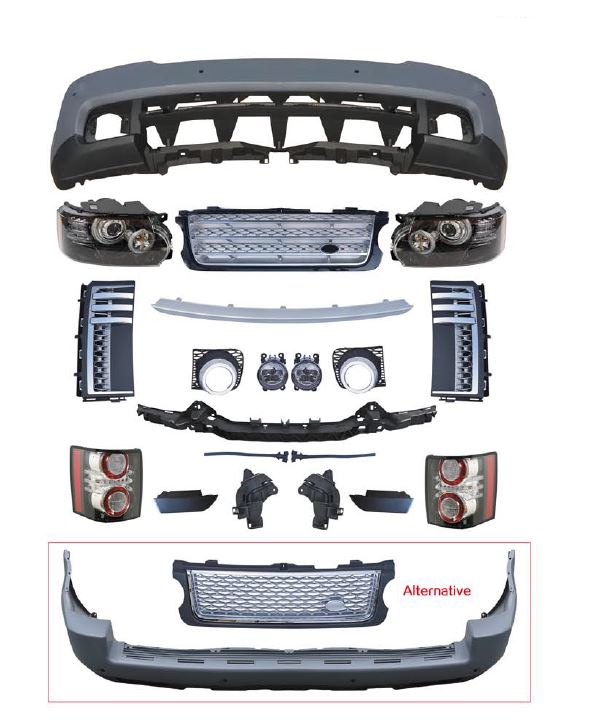 LAND ROVER RANGE ROVER VOGUE MODEL 2005 - 2009 Conversion Body kit to 2010 - 2012 model