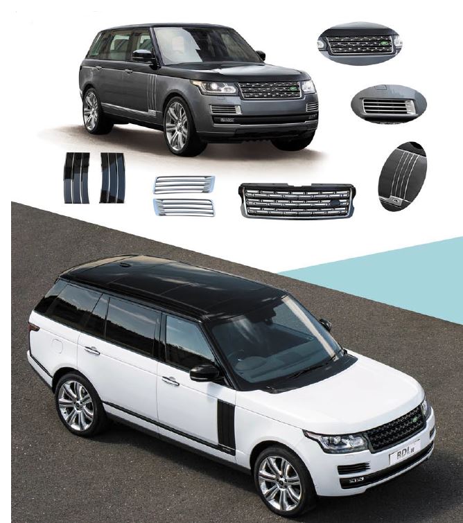 Buy Now LAND ROVER RANGE ROVER VOGUE MODEL 2013 - 2017 SVA GRILLE TRIM KIT and upgrade car parts from SIR Tuning at the Best Price. Headlights, Tail lights, Bodykits, Navigations, body kit and more - Fast & Free Shipping within Europe, US & Worldwide.