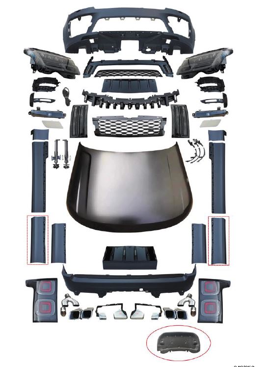 LAND ROVER RANGE ROVER VOGUE MODEL 2013 - 2017 Body Kit to SVO 2020