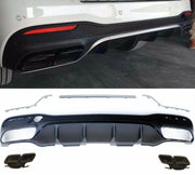 REAR DIFFUSER WITH EXHAUST TIPS for MERCEDES BENZ GLE 63 W166 AMG 2015 - 2019