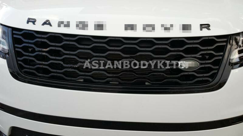 BLACK REAR DIFFUSER WITH EXHAUST TIPS AND FRONT GRILLE for LAND ROVER RANGE ROVER VELAR L560 SUV 2018 - 2023