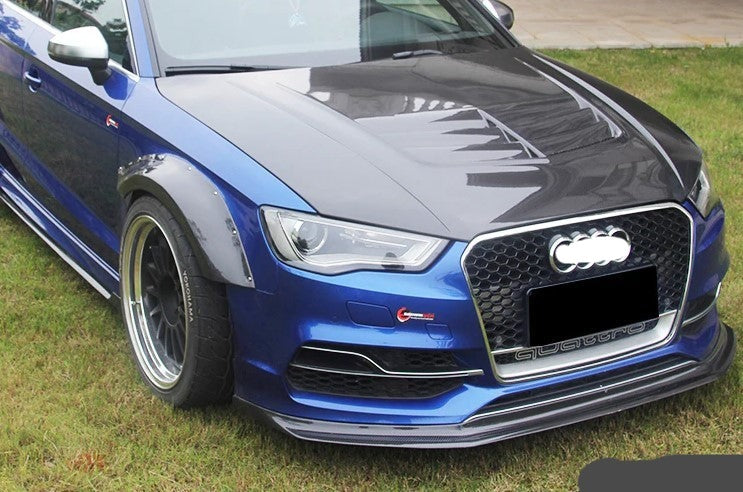 Buy Now CARBON FIBER FRONT LIP for AUDI S3 A3 8V 2013 - 2016 8V | BKSS STYLE and upgrade car parts from SIR Tuning at the Best Price. Headlights, Tail lights, Bodykits, Navigations, body kit and more - Fast & Free Shipping within Europe, US & Worldwide.