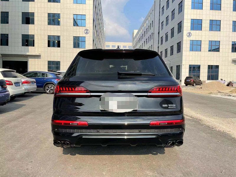 REAR DIFFUSER WITH EXHAUST TIPS for AUDI Q7 4M FACELIFT 2019 - 2024 | SQ7 STYLE