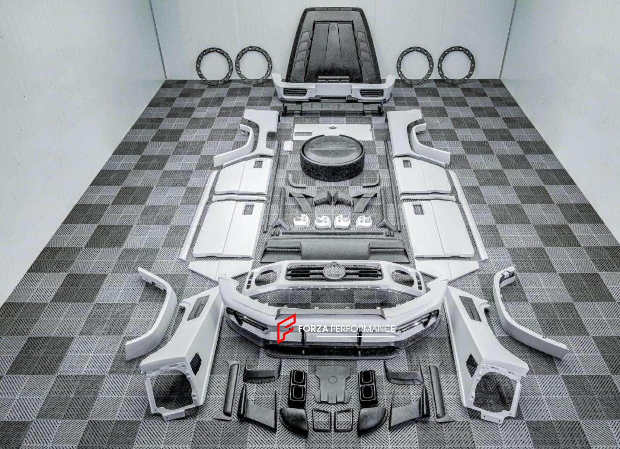 DRY CARBON FIBER WIDE BODY KIT for MERCEDES-BENZ G-CLASS W463A W464 G63 2018+