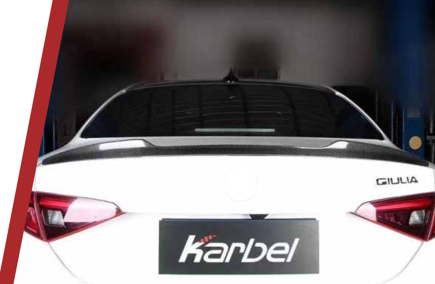AUTHENTIC KARBEL CARBON REAR SPOILER for ALFA ROMEO GIULIA 952 2016+