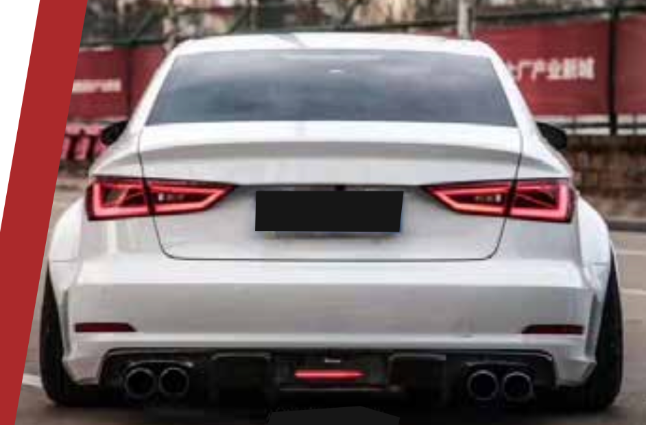 AUTHENTIC KARBEL CARBON REAR DIFFUSER for AUDI A3 8V 2013 - 2016