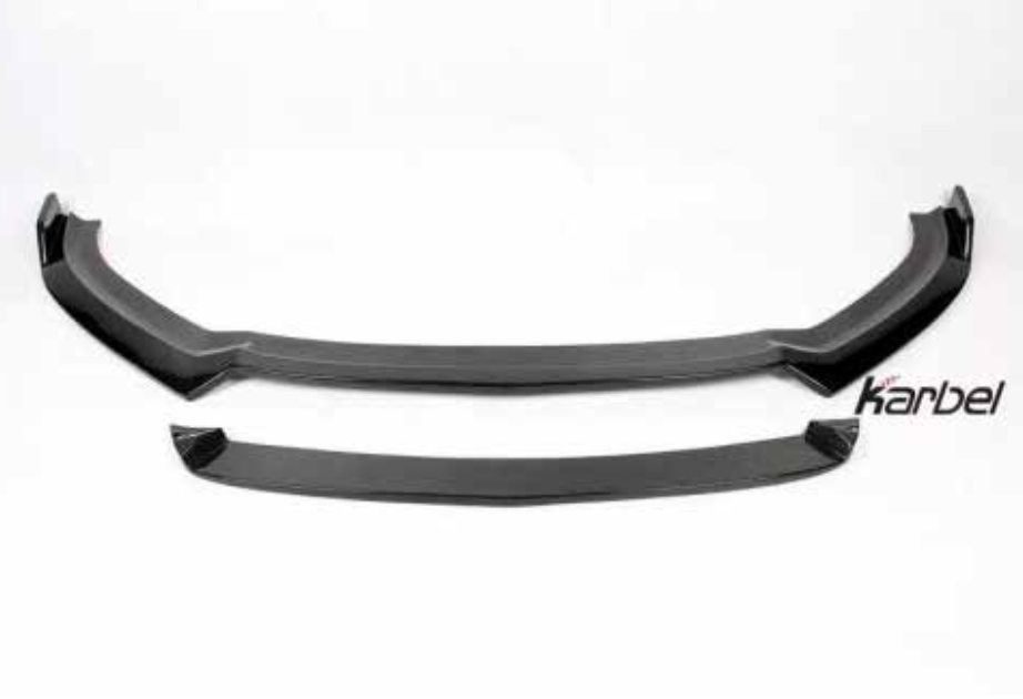AUTHENTIC KARBEL CARBON FRONT LIP for AUDI A3 S3 8V HATCHBACK 2017 - 2019