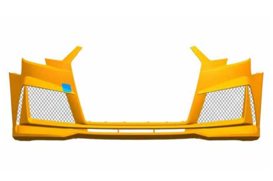 AUTHENTIC KARBEL CARBON FRONT BUMPER for AUDI A3 S3 8V SEDAN 2017 - 2019