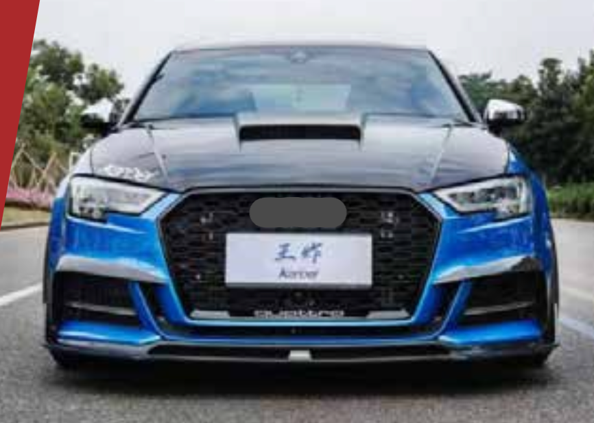 AUTHENTIC KARBEL CARBON AIR VENT COVERS for AUDI A3 S3 8V SEDAN 2017 - 2019