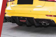 AUTHENTIC KARBEL CARBON REAR DIFFUSER V1 for AUDI A3 S3 8V SEDAN 2017 - 2019