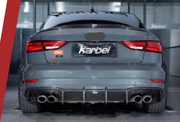 AUTHENTIC KARBEL CARBON REAR DIFFUSER V2 for AUDI A3 S3 8V SEDAN 2017 - 2019