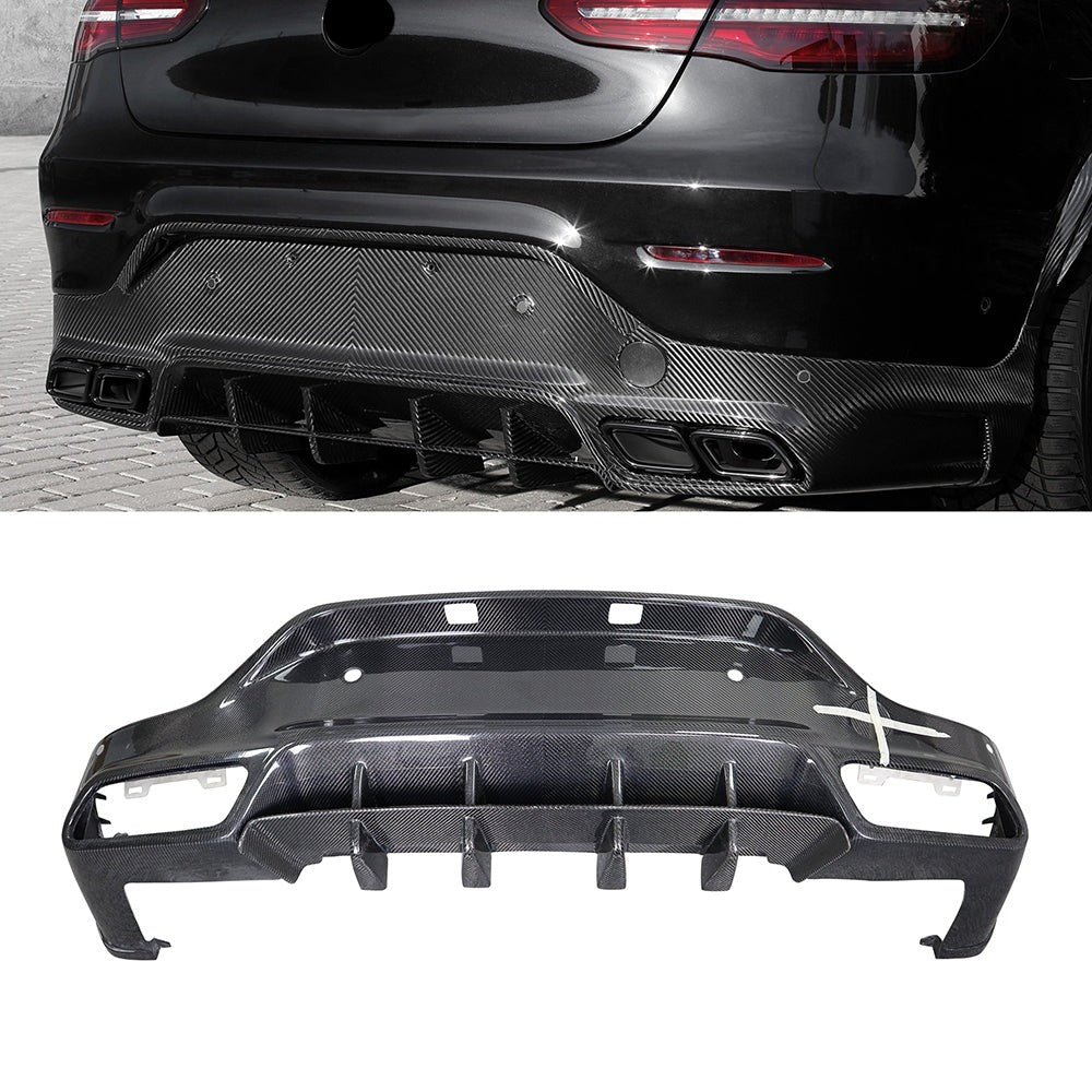 Carbon Fiber Rear Diffuser for Mercedes-Benz GLC COUPE 16-21