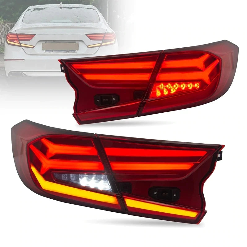 Buy Now Vland Carlamp Full LED Tail Lights For 10th Gen Honda Accord 2018-2021 and upgrade car parts from SIR Tuning at the Best Price. Headlights, Tail lights, Bodykits, Navigations, Automotive Headlight and Taillights Assemblies and more - Fast & Free Shipping within Europe, US & Worldwide.