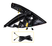 16-21 Honda Civic 10th Gen Hatchback and Type R Vland LED Tail Lights [E-mark] with Amber Turn Signal