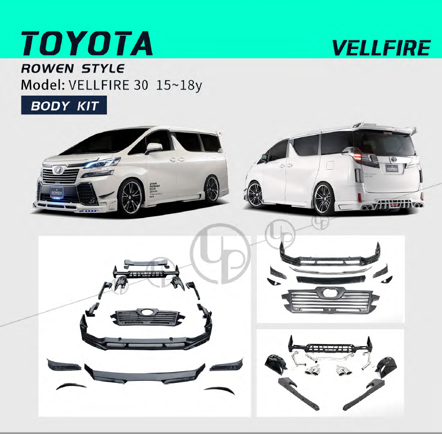 Toyota Vellfire Rowen Style Body Kit Vellfire 30 2015-2018