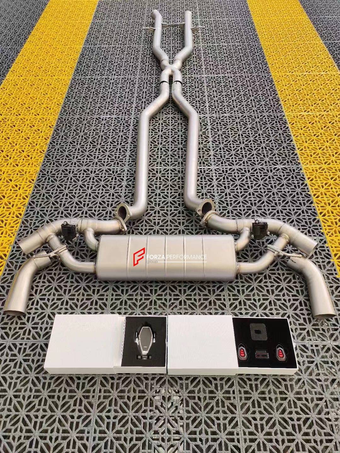 VALVED EXHAUST CATBACK MUFFLER for MERCEDES-BENZ GL500 X166 4.7T 2014