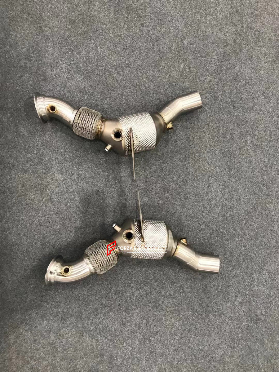 Buy Now EXHAUST DOWNPIPE for FERRARI F8 TRIBUTO 3.9T 2019 - 2023 and upgrade car parts from SIR Tuning at the Best Price. Headlights, Tail lights, Bodykits, Navigations, Exhaust system and more - Fast & Free Shipping within Europe, US & Worldwide.