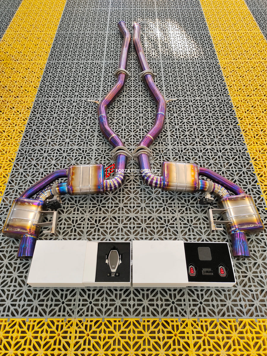 VALVED TITANIUM EXHAUST CATBACK MUFFLER for MERCEDES-BENZ C-CLASS C217 COUPE 5.5T 2015 - 2021