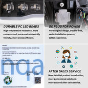 09-18 Dodge Ram 4th Gen 1500 2500 3500 Vland LED Matrix Projector HeadLights Black [E-mark]