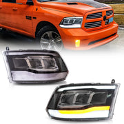 09-18 Dodge Ram 4th Gen 1500 2500 3500 Vland LED Reflection Bowl Headlights [E-mark]