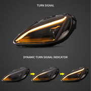 05-13 Chevrolet Corvette C6 6th Gen EU Vland LED Dual Beam Projector Headlights Black [C8 STYLE]