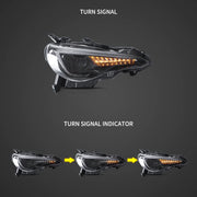 12–21 Toyota 86/GT86, Subaru Brz, Scion Frs Vland Upgrade Full LED Dual Beam Projector Headlights[E-mark]