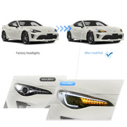 12–21 Toyota 86/GT86, Subaru Brz, Scion Frs Vland Upgrade Full LED Dual Beam Projector Headlights[E-mark]