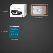 08-14 VW Golf Mk6 Vland LED Dual Beam Projector Aftermarket Headlights Black[E-mark]