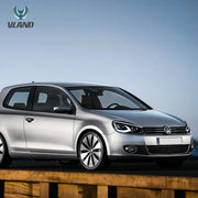 08-14 VW Golf Mk6 Vland LED Dual Beam Projector Aftermarket Headlights Black[E-mark]