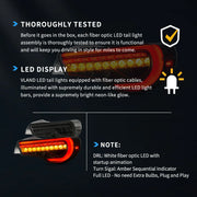 12-20 Toyota 86 GT86 13-20 Subaru BRZ 13-20 Scion FR-S Full LED Tail Lights w/ Sequential Indicators Turn-Vland
