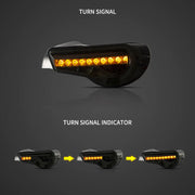 12-20 Toyota 86 GT86 13-20 Subaru BRZ 13-20 Scion FR-S Full LED Tail Lights w/ Sequential Indicators Turn-Vland