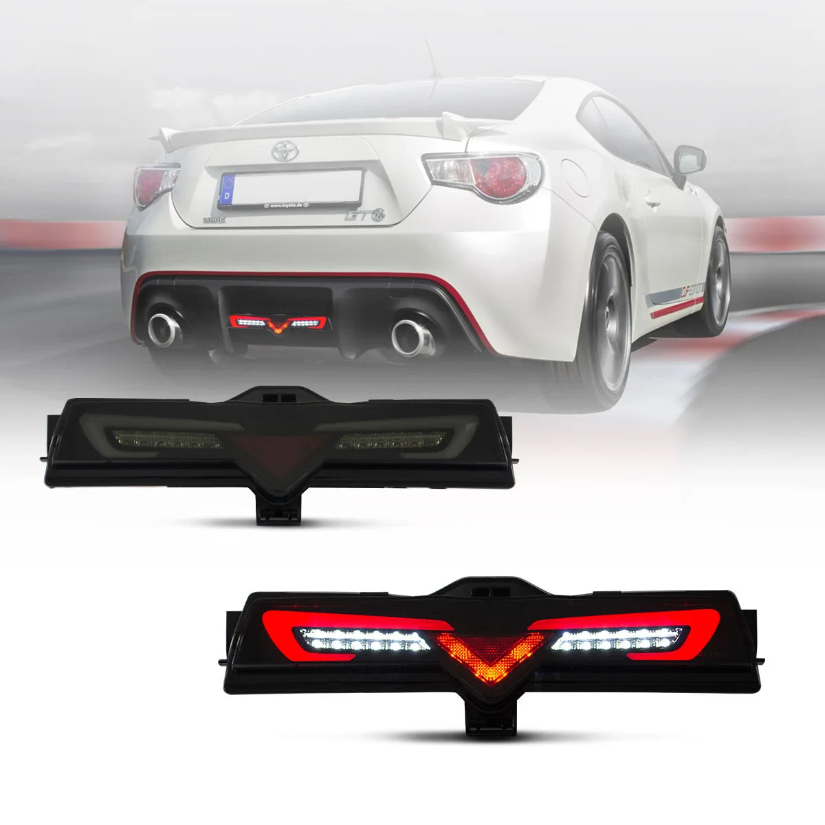 2012-2021 FR-S/BRZ/GT86 1th Gen(ZN6/ZC6) Vland LED Rear Bumper Lower Reverse Fog Backup Lights