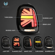 Mini Cooper F55 F56 F57 2014-2020 VLAND LED Tail Light [E-mark] Plug and Play