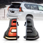 10-17 Toyota Land Cruiser Prado Vland LED Tail Lights With Sequential Turn Signal Red
