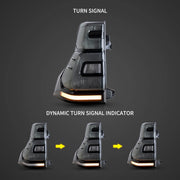 10-17 Toyota Land Cruiser Prado Vland LED Tail Lights With Sequential Turn Signal Red